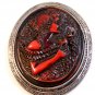 Art Nouveau Sterling Silver Lady Cameo Parfuma La Gatierre, Paris 1832 008717