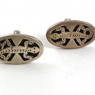1930's - 50's Sterling Silver Lizard / Gila Monster ??? Cufflinks 4417