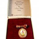 Hand Painted Miniature Irene Wigley Portrait Brooch Mint in Box