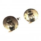 Sterling Silver Crest CL X X CL Cufflinks by FENWICK & SAILORS 12815