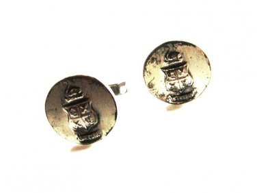 Sterling Silver Crest CL X X CL Cufflinks by FENWICK & SAILORS 12815