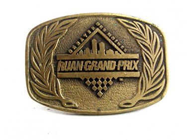 1989 Greater Des Moines Iowa RUAN Grand Prix No. 1 of 500 Belt Buckle 9717