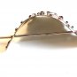 Vintage Silvertone Black Red Butterfly Hair Barrette 008717