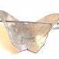 Vintage Silvertone Black Red Butterfly Hair Barrette 008717