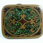 Vintage 1970's Hippy Colorful Solid Brass Belt Buckle By HARMONY METAL 101917
