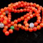 Tibetian Carnelian Amythest Jade Prayer Worry Beads 48" Necklace 008617