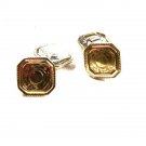 Edwardian 14K White Gold Front Talon Grip Cufflinks by BELAIS 10715