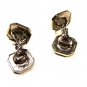 Edwardian 14K White Gold Front Talon Grip Cufflinks by BELAIS 10715