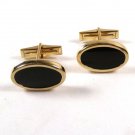 Classic 14K Gold & Black Onyx Cufflinks by B.A.B. 12215
