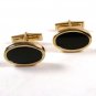 Classic 14K Gold & Black Onyx Cufflinks by B.A.B. 12215