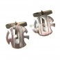 1981 Sterling Silver Initals W. J. F. Cufflinks By Lenore Doskow 6116