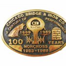 100 Years Chicago Bridge Iron Works Norcross Belt Buckle By ANACORTES 5316