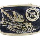1960's - 70's War Fab Construction Brass Belt Buckle by DYNE BUCKLE 101915