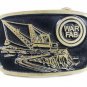 1960's - 70's War Fab Construction Brass Belt Buckle by DYNE BUCKLE 101915