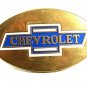 Vintage Solid Brass Enameled Blue CHEVROLET Belt Buckle By BARON 10817
