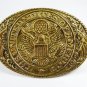Handmade United States of America Brass Belt Buckle by Buckler 11615