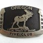 1992-92 OREGON LOYAL ORDER OF MOOSE Belt Buckle By ANACOSTES USA 101117