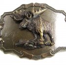 Vintage Moose Belt Buckle 72517