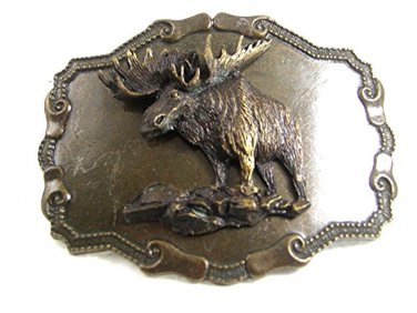 Vintage Moose Belt Buckle 72517