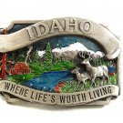 1983 Idaho Where Life's Worth Living Belt Buckle By SISKIYOU 22417
