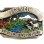 1983 Idaho Where Life's Worth Living Belt Buckle By SISKIYOU 22417