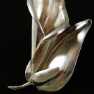 1940's - 50's Taxco Sterling Silver Calla Lilly Brooch By LOS CASTILLO 13017