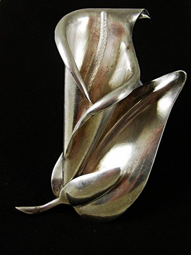 1940's - 50's Taxco Sterling Silver Calla Lilly Brooch By LOS CASTILLO 13017