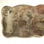 1950's Western Cowboy Rodeo Calf Roping Belt Buckle Branded Can;t Read 111015