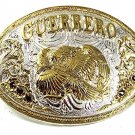 Silver Tone Gold Tone Eagle GUERRERO Buckle 41617