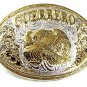 Silver Tone Gold Tone Eagle GUERRERO Buckle 41617