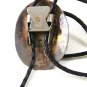 Vintage Mexican Taxco Sterling Silver Turquoise Bolo Leather Cord 102016