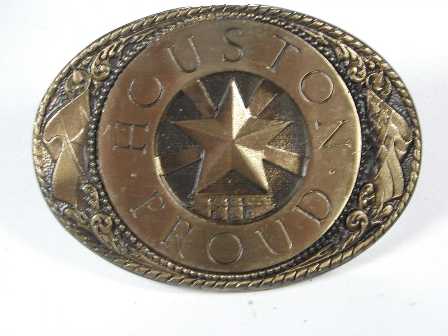 Houston Proud Limited Edition 1 of 100 Belt Buckle by Blue Bayou Brass