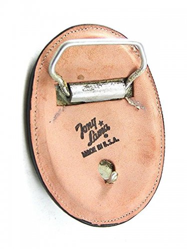 Vintage Blue Leather Belt Buckle By TONY LAMA Mint In Box 12517