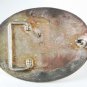 Western Cowboy Horse Silvertone Blue Belt Buckle by Silver Strike 111015