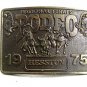 1975 National Finals Rodeo HESSTON Belt Buckle By LEWIS BUCKLES 9817