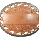 Leather Monogramable Belt Buckle by C&M LEATHER Fort Worth Texas 11315a