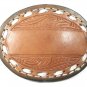 Leather Monogramable Belt Buckle by C&M LEATHER Fort Worth Texas 11315a