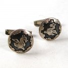 Vintage Sterling Silver Dragon Cufflinks 91016