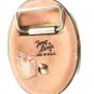 Vintage Leather 2 Tone Brown Belt Buckle By TONY LAMA USA Mint In Box 12517