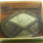 Vintage Leather 2 Tone Brown Belt Buckle By TONY LAMA USA Mint In Box 12517