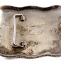Mexican Alpaca Silvertone Initial / Letter N Belt Buckle 04228014 Not Signed