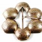 Large Vintage Ladies Coin Silver Quatrefoil Flower Belt Buckle 101316