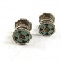 Vintage Art Deco Silvertone Blue Black Cufflinks By SNAP LINK 10717