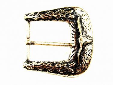 Western Cowboy Rodeo Longhorn Cow Silver Tone Belt Buckle Unbranded 103015