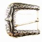 Western Cowboy Rodeo Longhorn Cow Silver Tone Belt Buckle Unbranded 103015