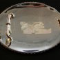 Western Silver & Gold 2 Tone Rodeo Cowboy Bucking Broncho Belt Buckle by Justin