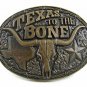 Vintage TEXAS To The Bone Belt Buckle By MONTANA SILVERSMITHS 112717