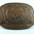 1836-1986 The Defense of The ALAMO Jewelers Bronze Belt Buckle By HPM 112917