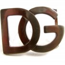 Ladies Initials / Letters DG Belt Buckle 6914 Not Signed