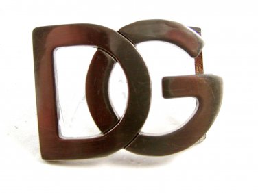 Ladies Initials / Letters DG Belt Buckle 6914 Not Signed